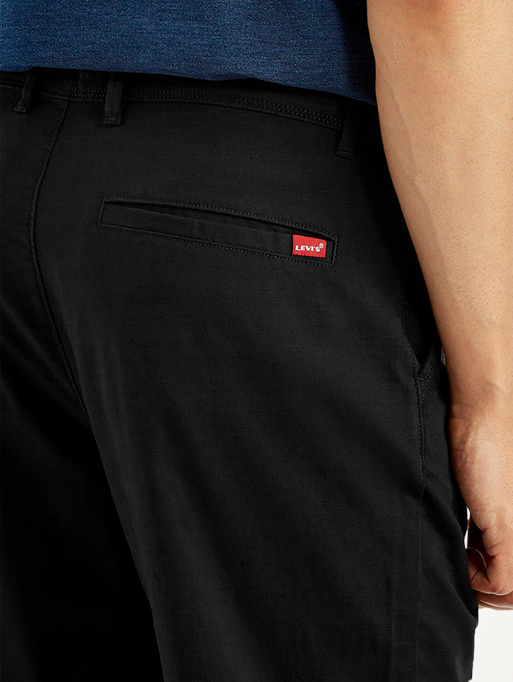 Men's Black Relaxed Fit Chinos - Image 6