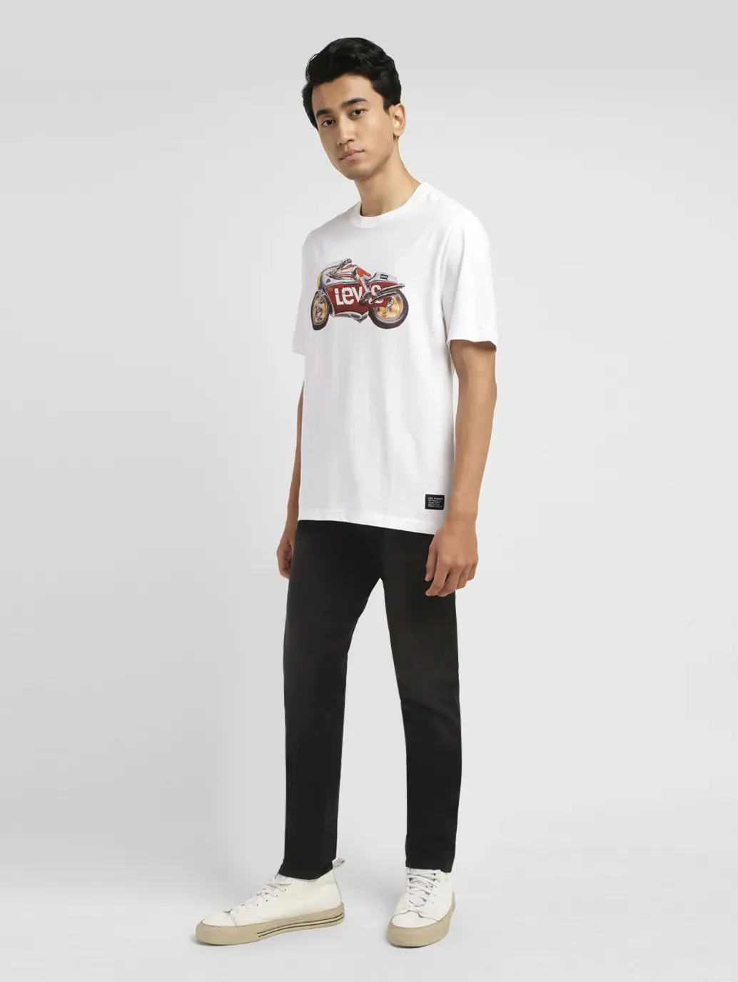 Men's Black Skinny Fit Mid Rise Jeans