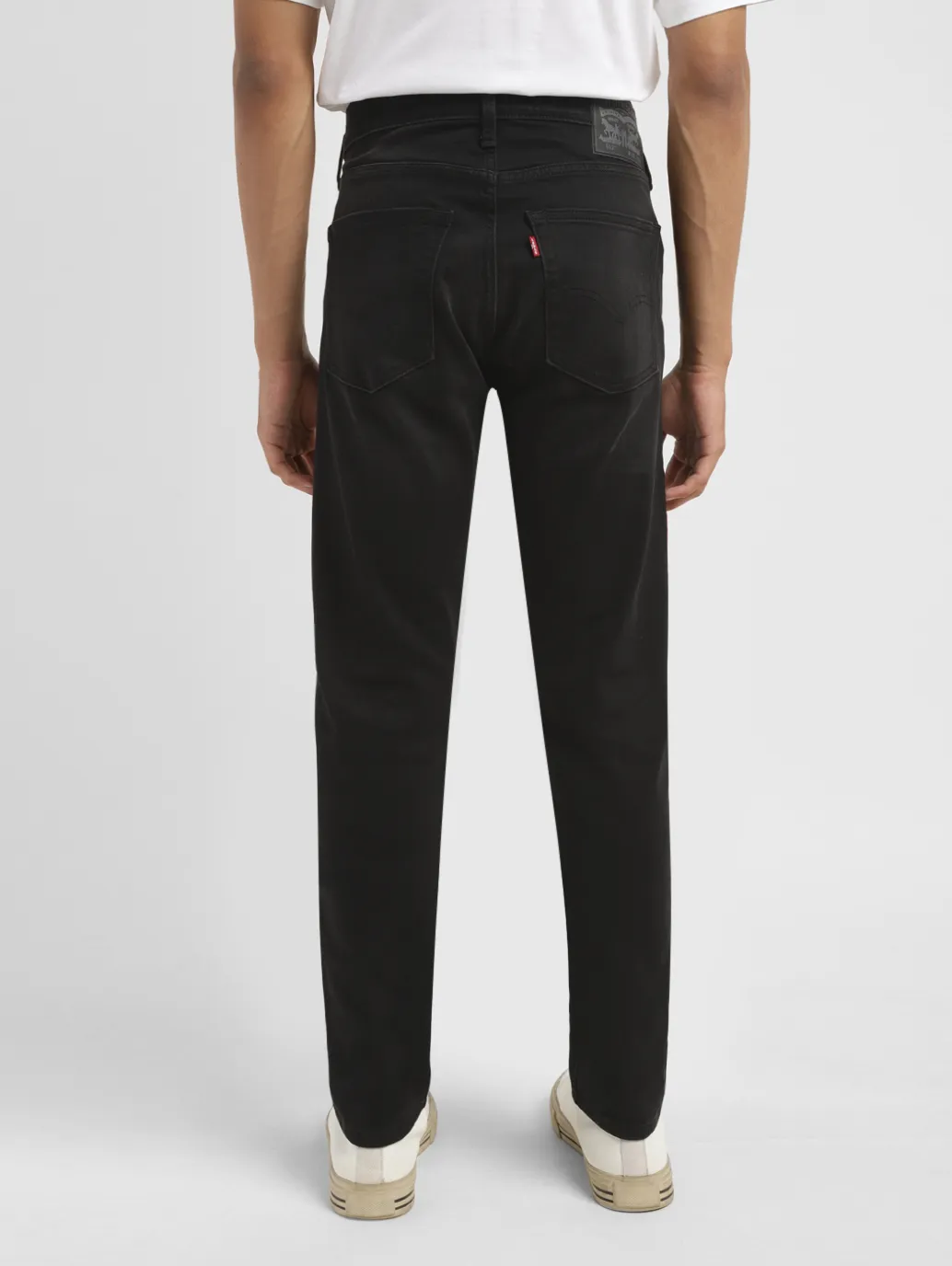 Men's Black Skinny Fit Mid Rise Jeans - Image 3