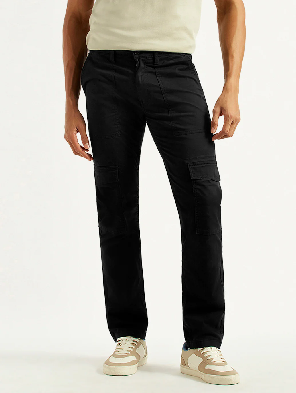 Men's 511 Black Slim Fit Cargo Trousers - Image 2