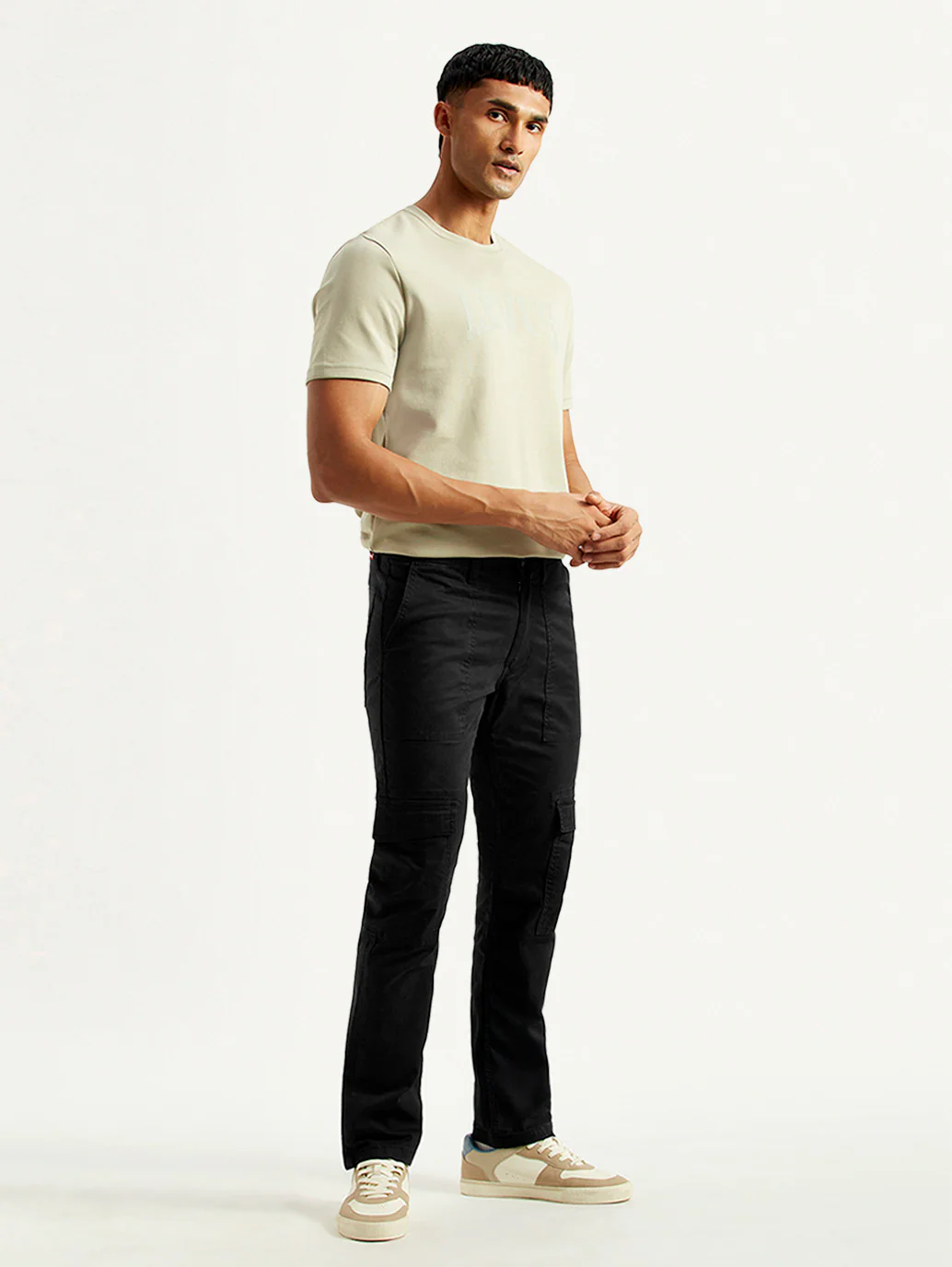 Men's 511 Black Slim Fit Cargo Trousers - Image 6