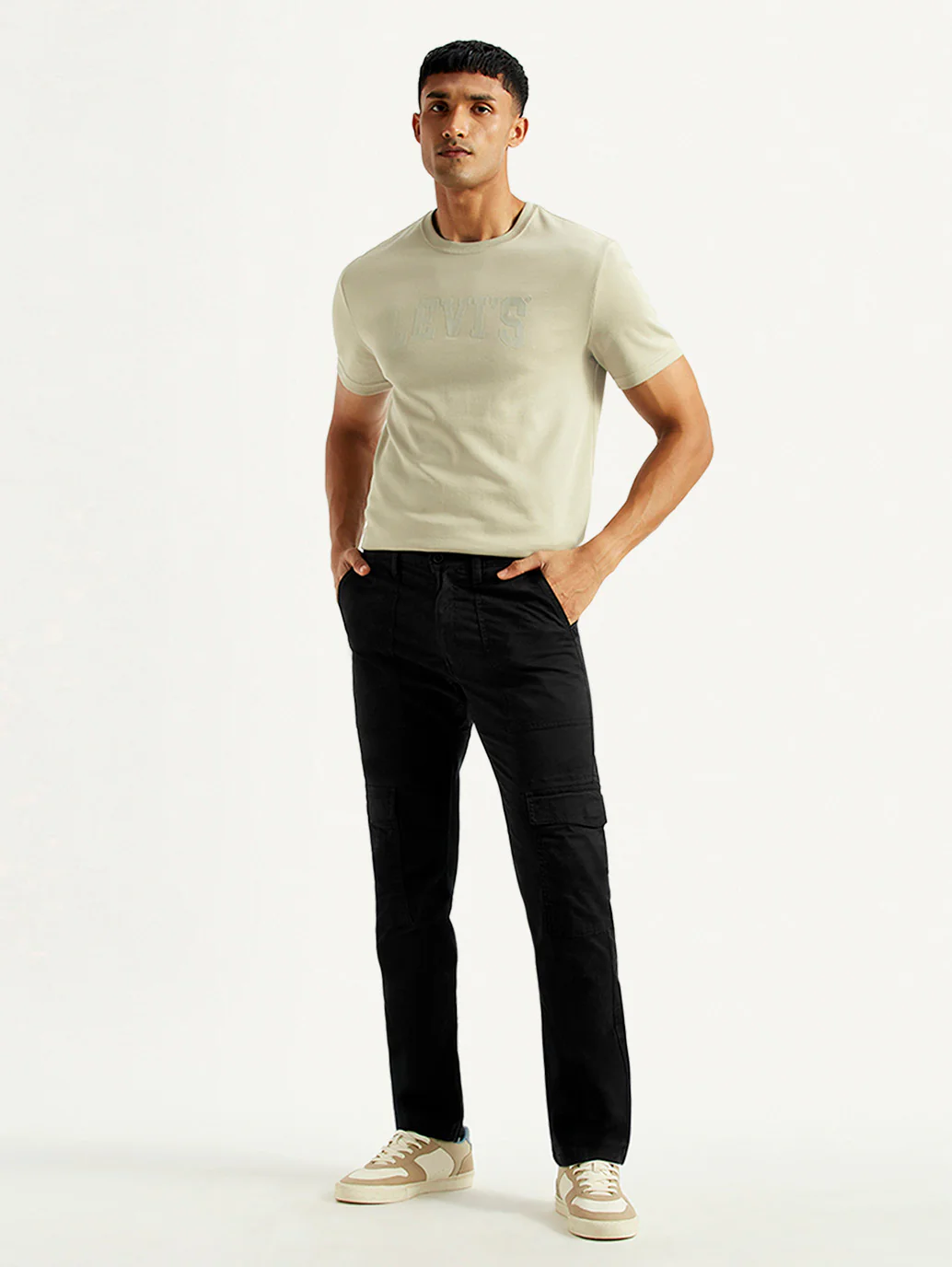 Men's 511 Black Slim Fit Cargo Trousers - Image 7