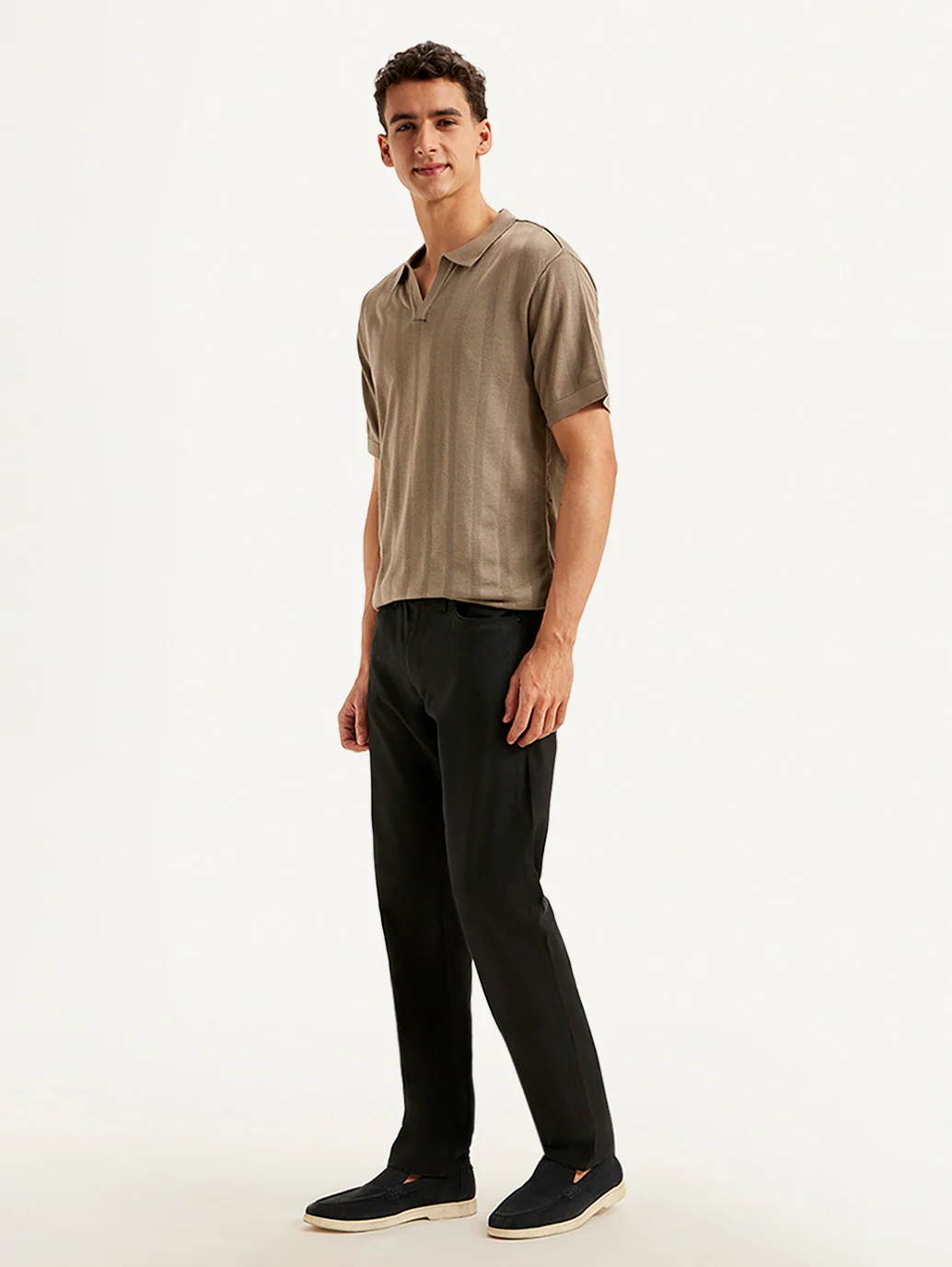 Men's Redloop Black Slim Fit Trousers - Image 5
