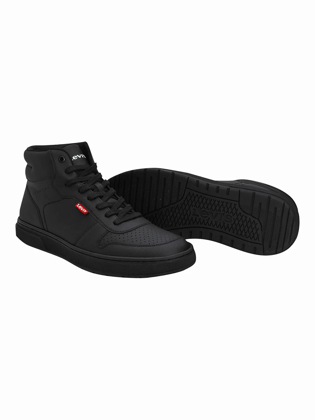 Men's Black Solid Boots - Image 2