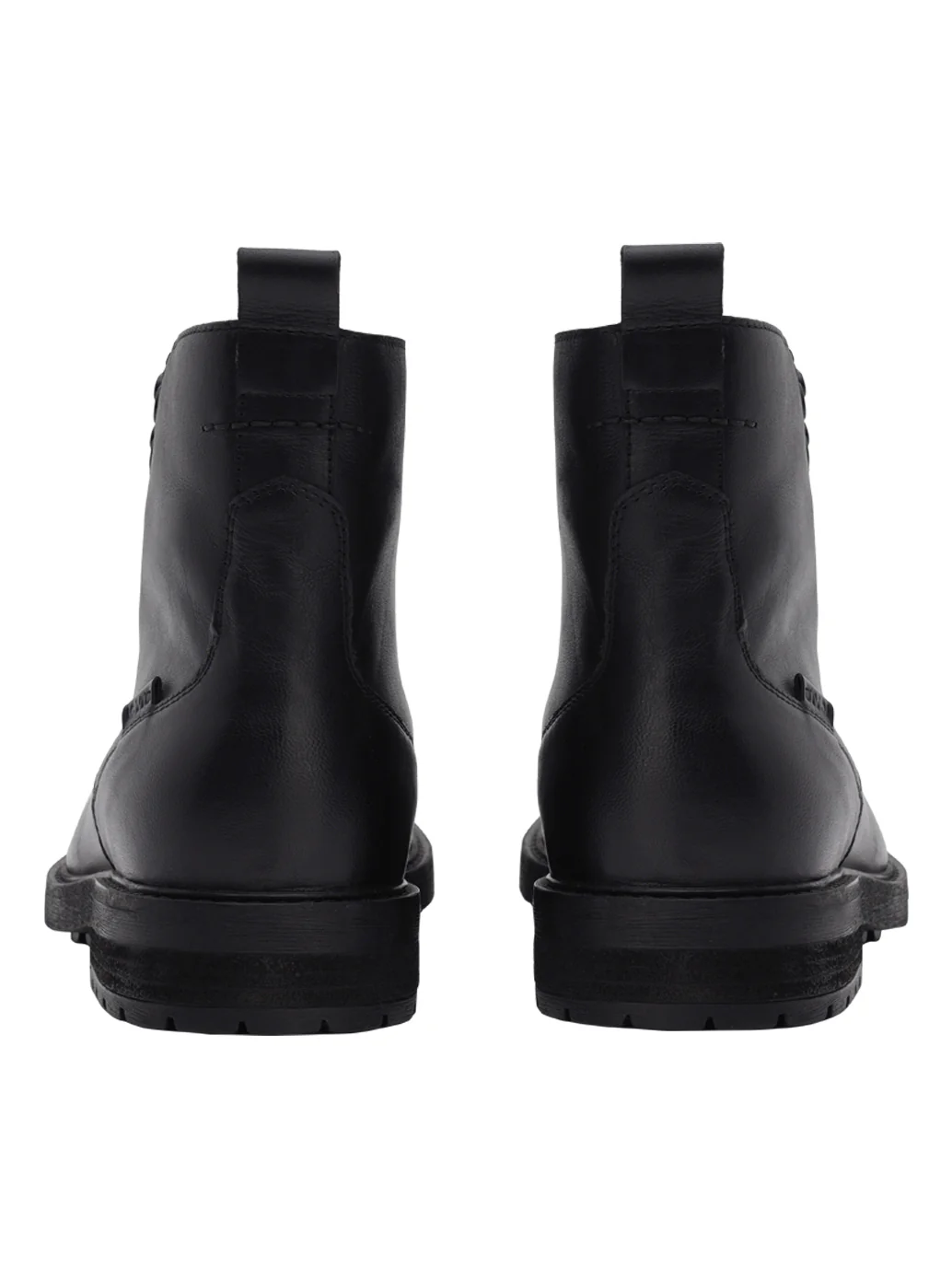 Men's Black Solid Boots - Image 5