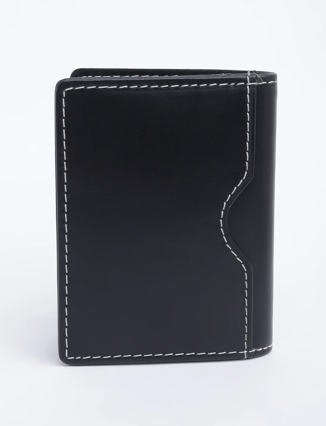 Men's Black Solid Card Holder - Image 6