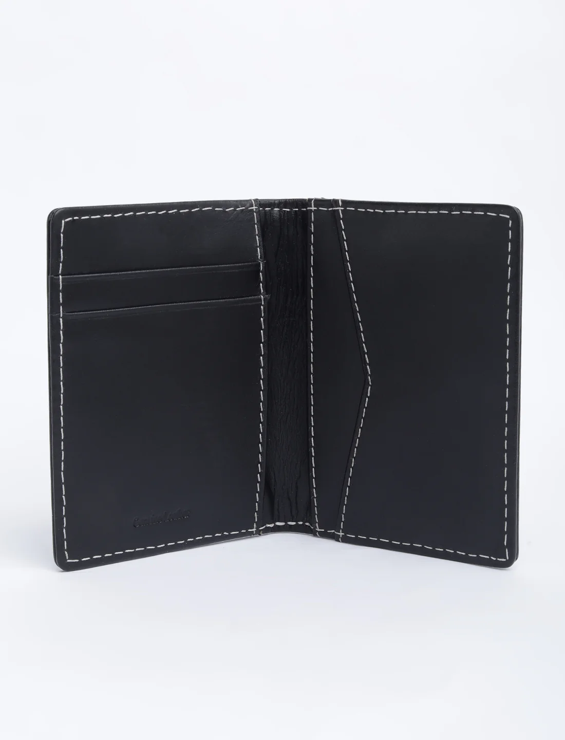 Men's Black Solid Card Holder - Image 7