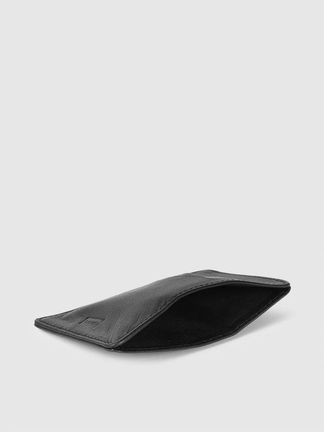 Men's Black Solid Card Holder - Image 4