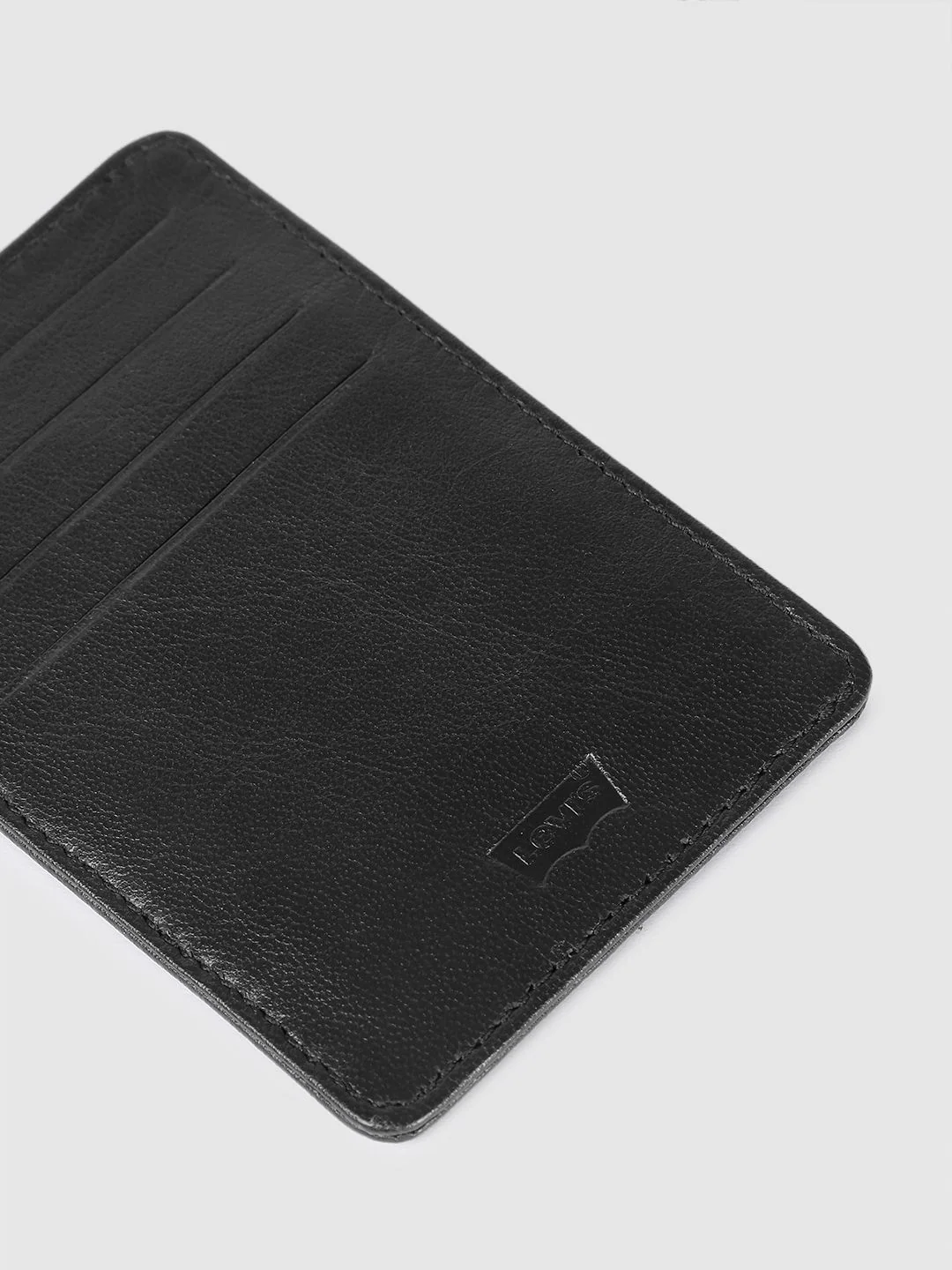 Men's Black Solid Card Holder - Image 5