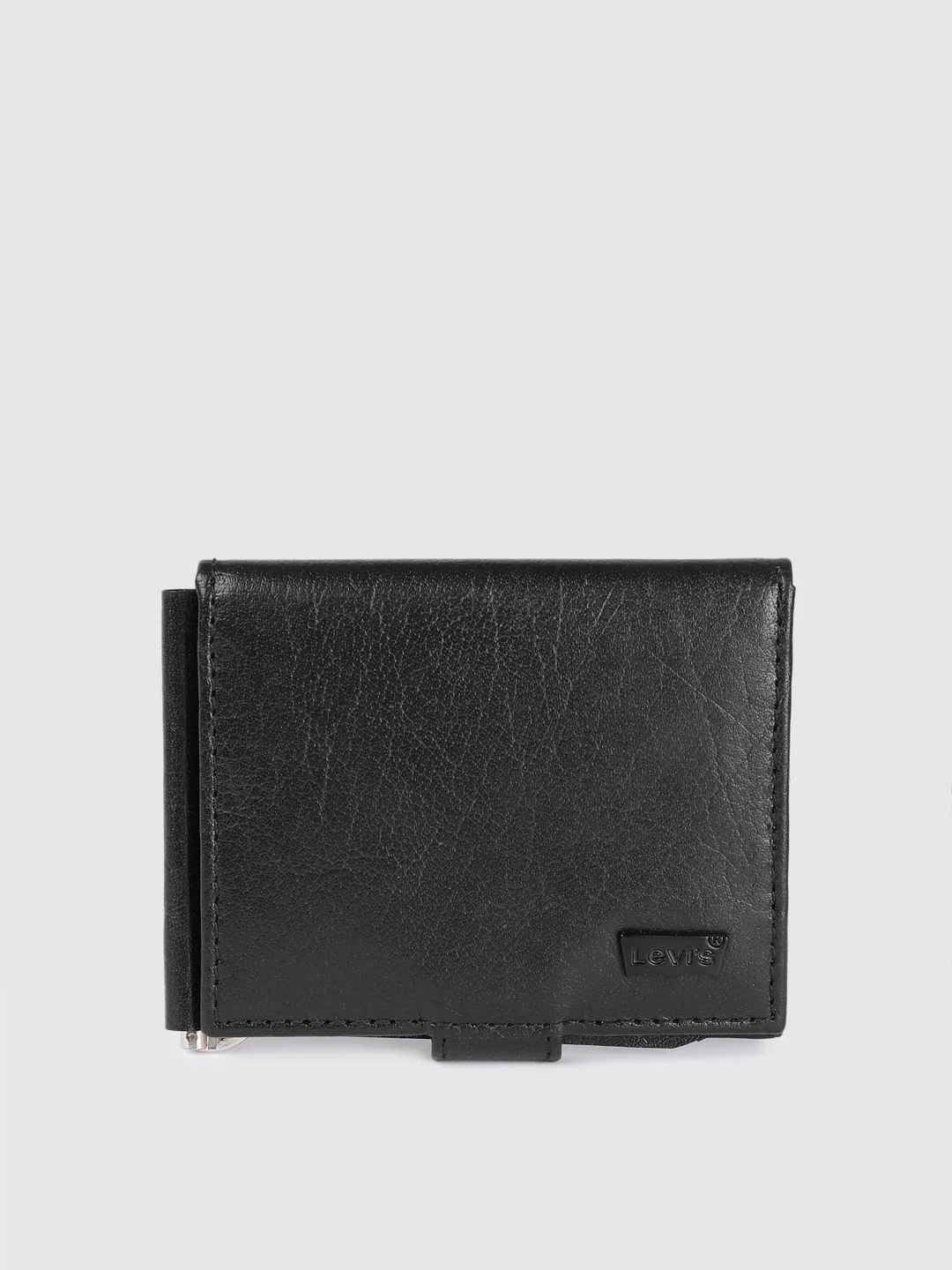 Men's Black Solid Card Holder - Image 2