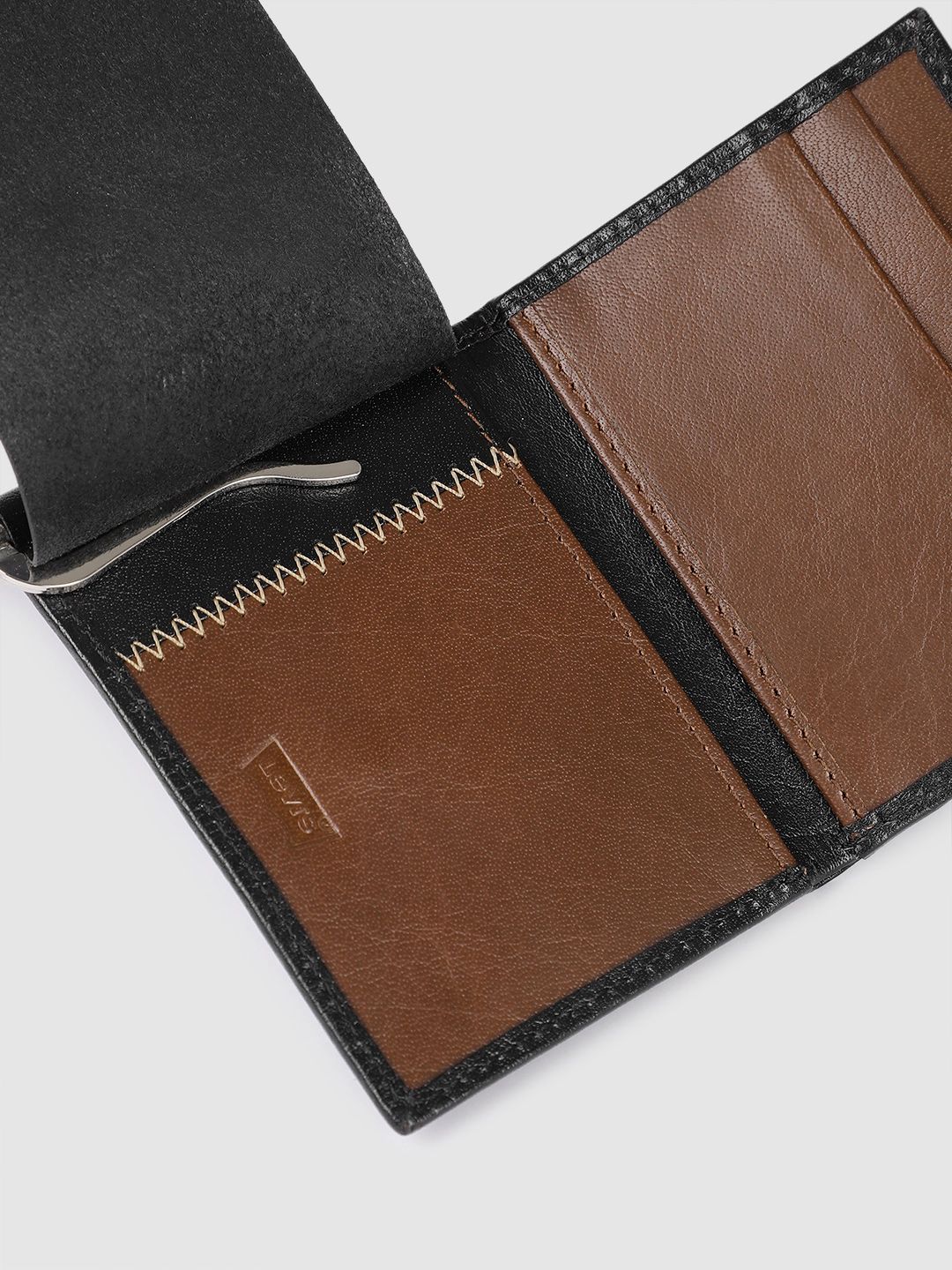 Men's Black Solid Card Holder - Image 4