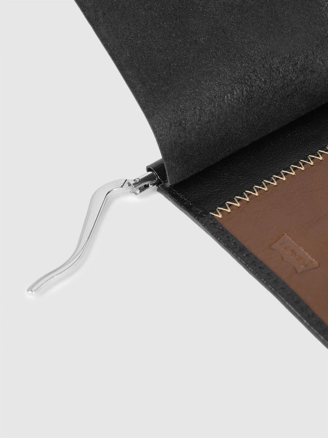 Men's Black Solid Card Holder - Image 7