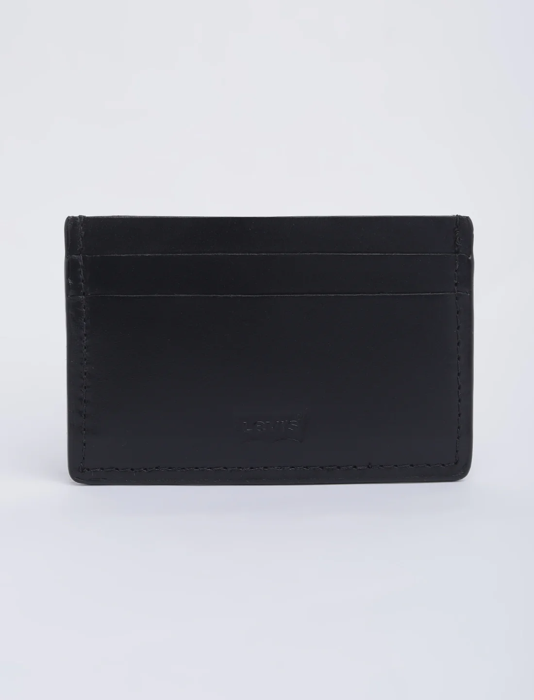 Men's Black Solid Card Holder - Image 2