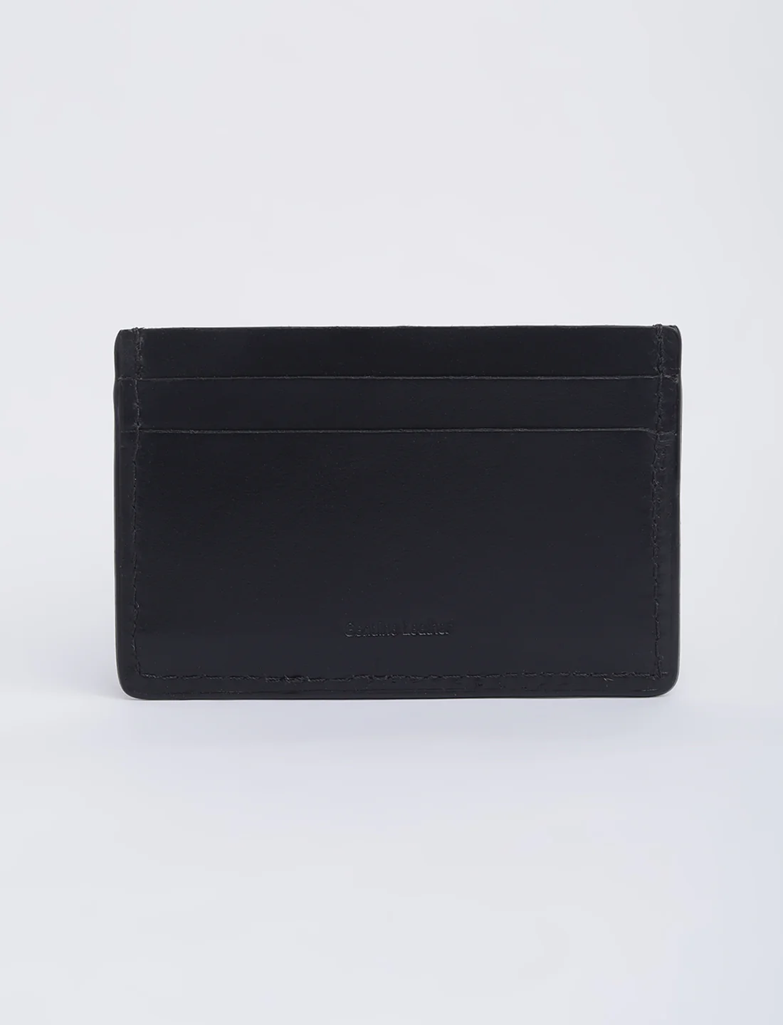 Men's Black Solid Card Holder - Image 5
