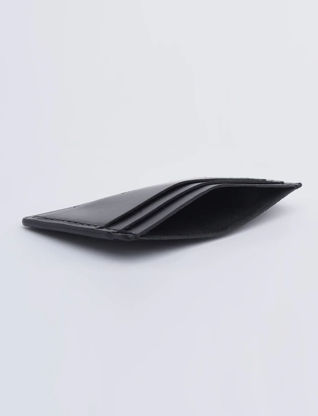 Men's Black Solid Card Holder - Image 6