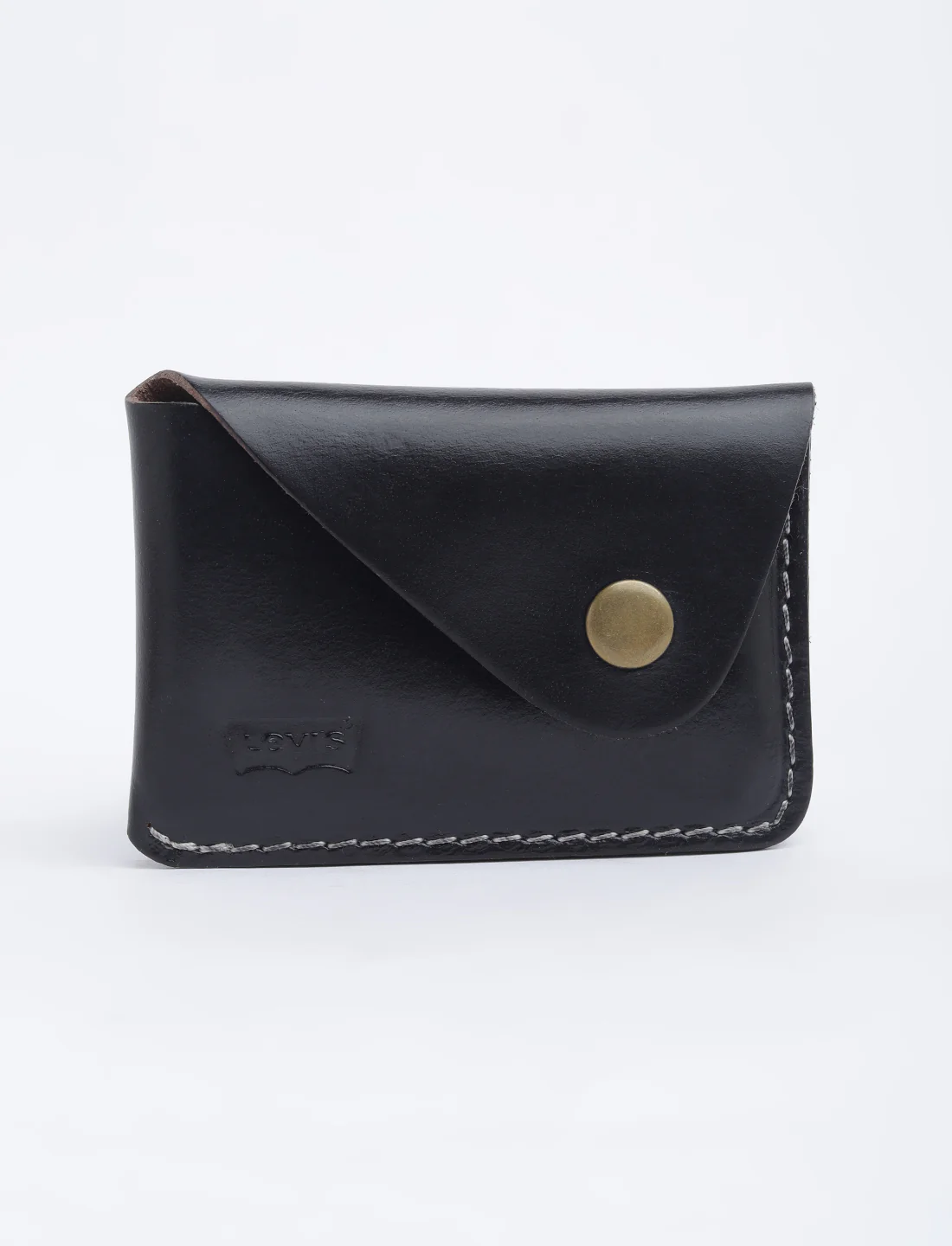 Men's Black Solid Card Holder - Image 2