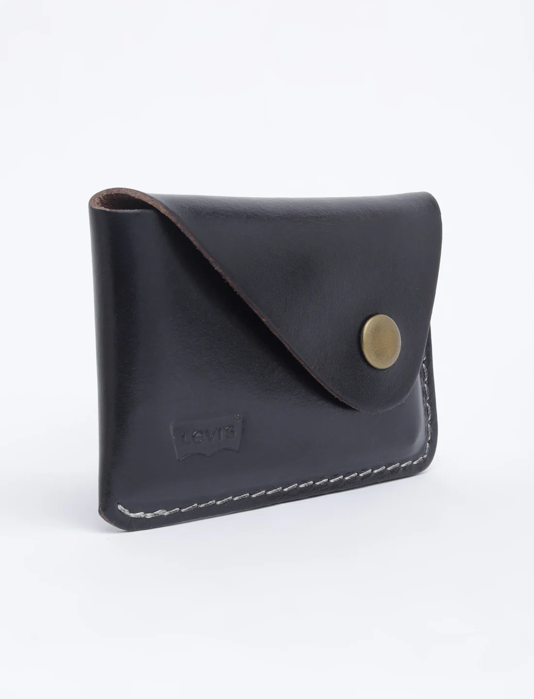 Men's Black Solid Card Holder - Image 3