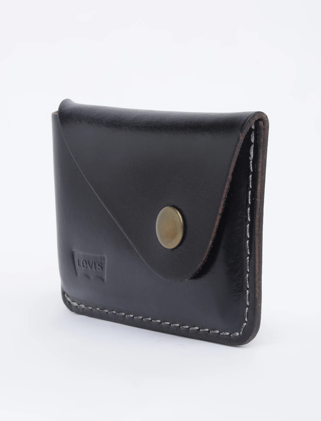 Men's Black Solid Card Holder - Image 4