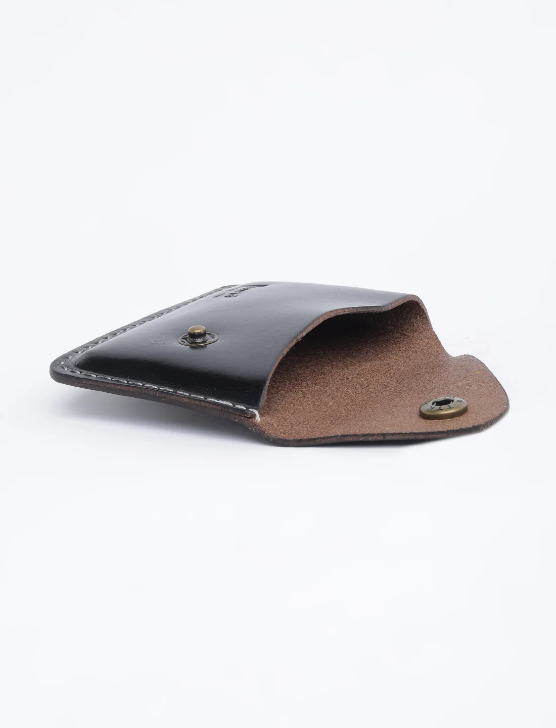 Men's Black Solid Card Holder - Image 7