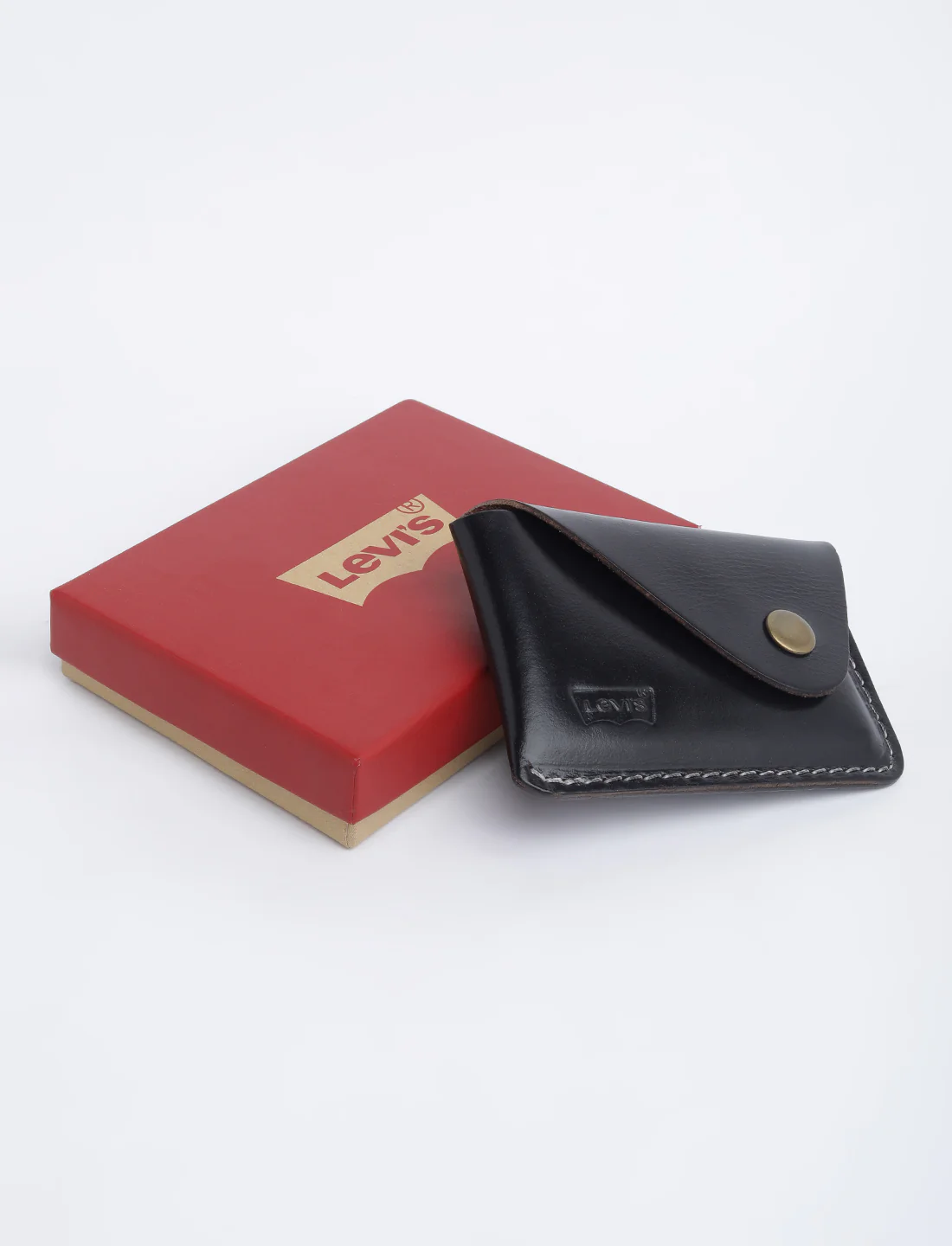 Men's Black Solid Card Holder - Image 8
