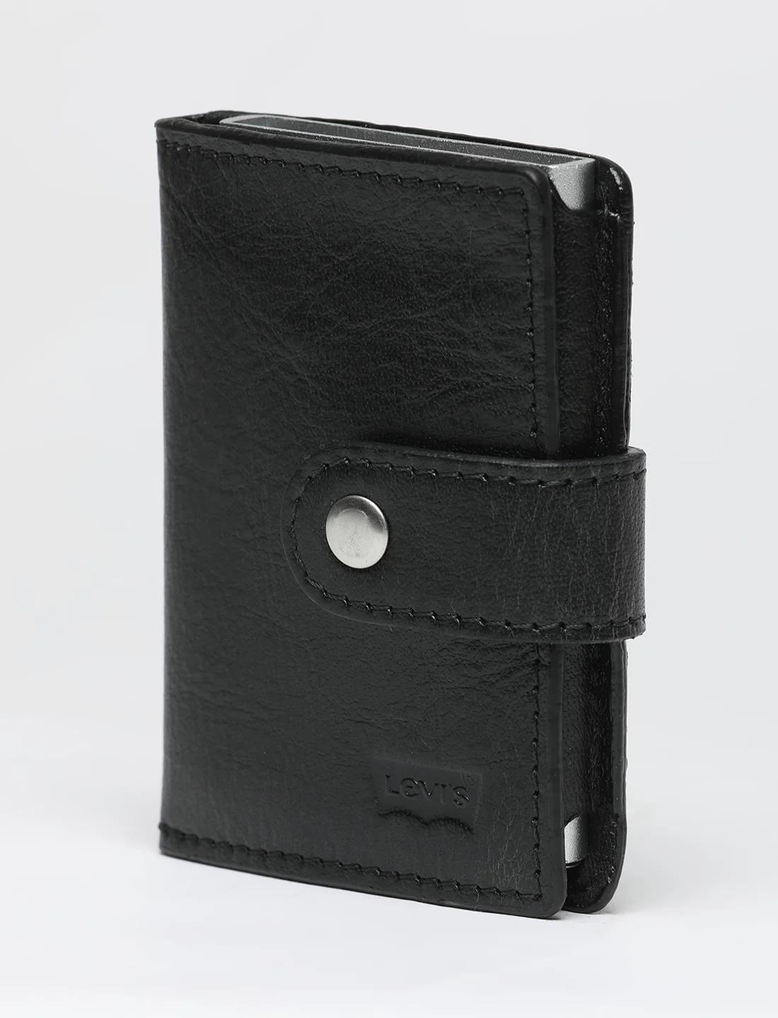 Men's Black Solid Card Holder - Image 2