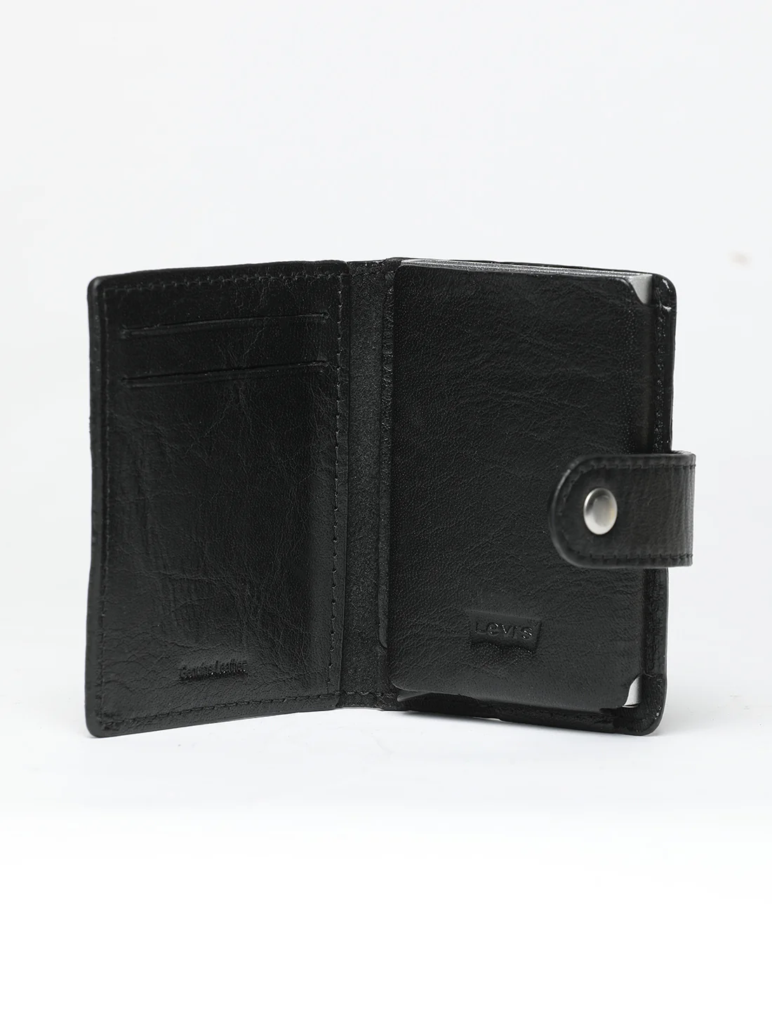 Men's Black Solid Card Holder - Image 5