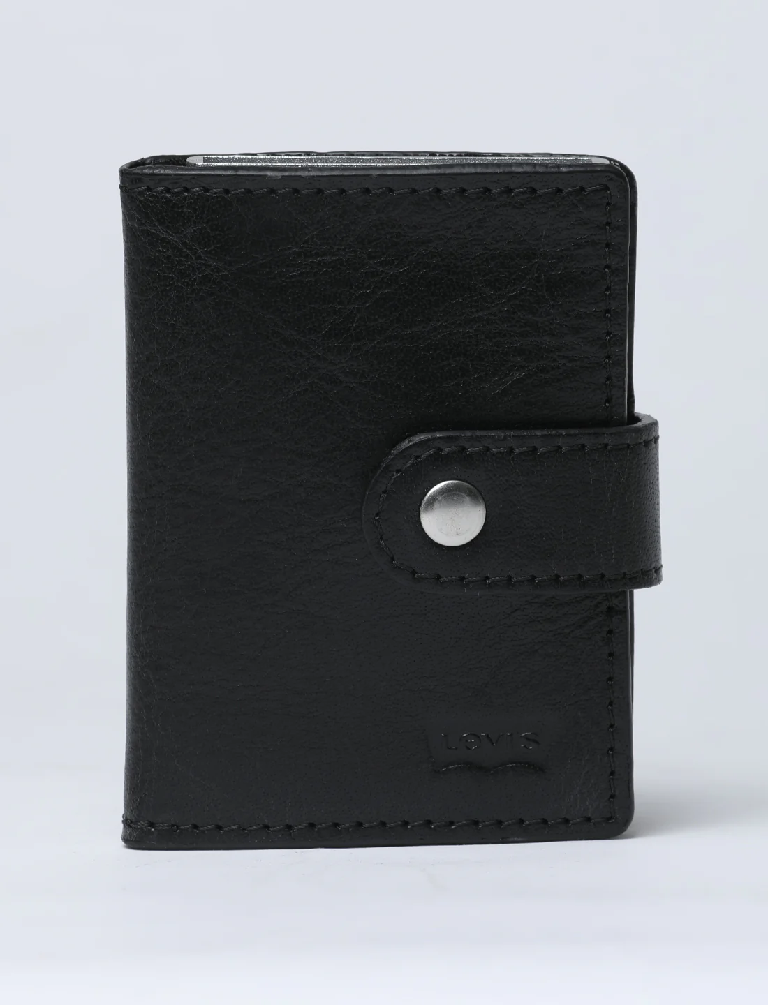 Men's Black Solid Card Holder - Image 7