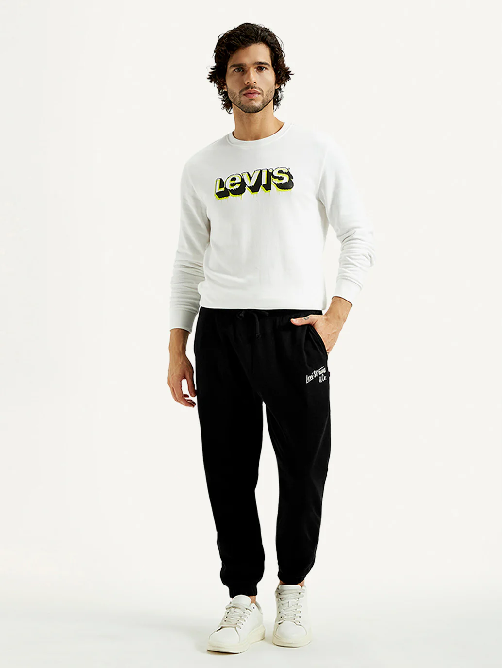 Men's Black Solid Joggers - Image 3