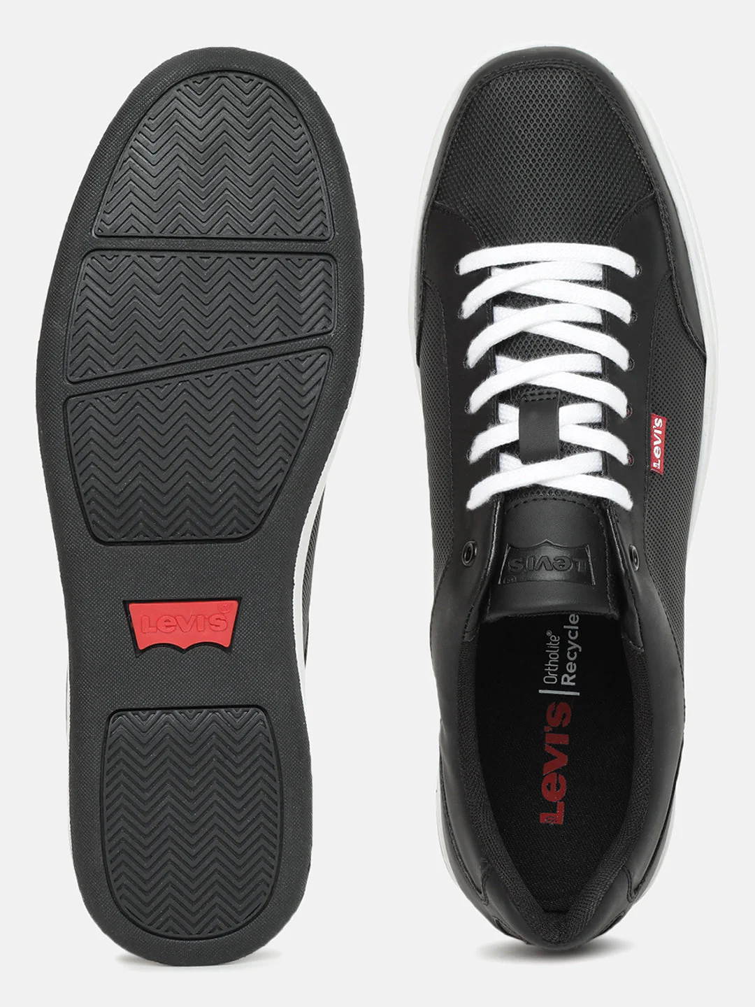 Men's Black Solid Shoes - Image 5