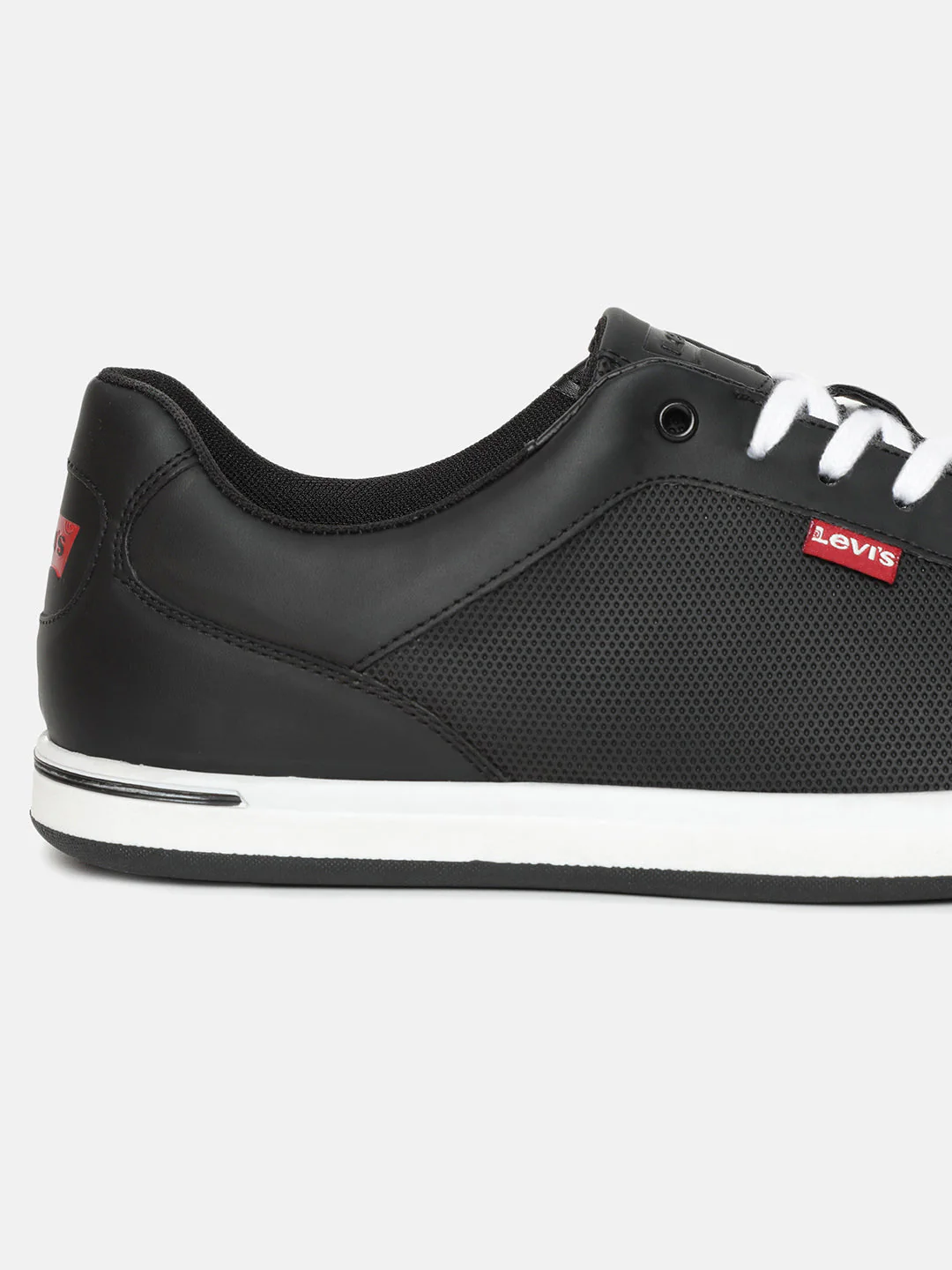 Men's Black Solid Shoes - Image 7