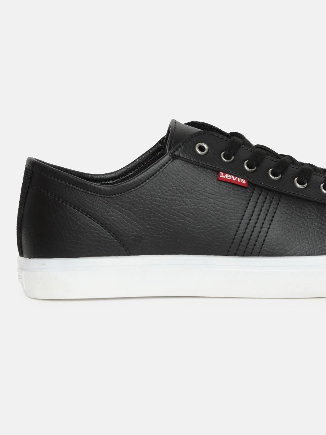 Men's Black Solid Shoes - Image 2
