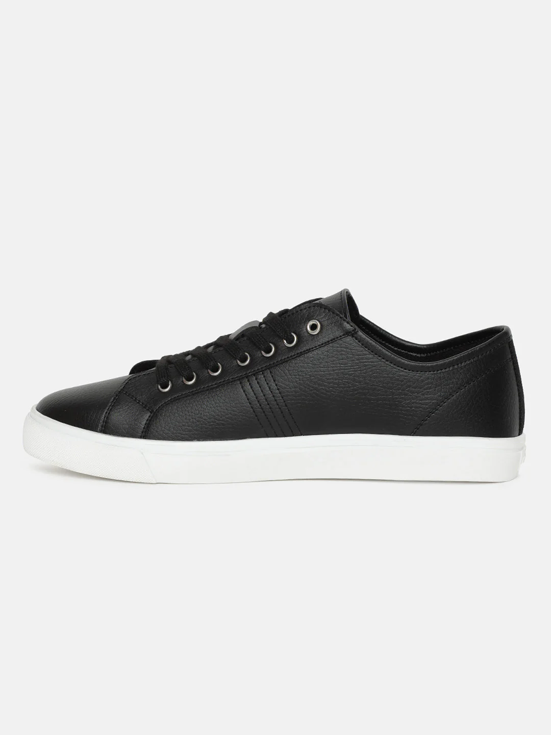 Men's Black Solid Shoes - Image 4