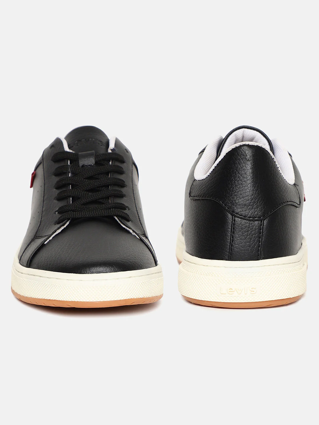 Men's Black Solid Shoes - Image 3