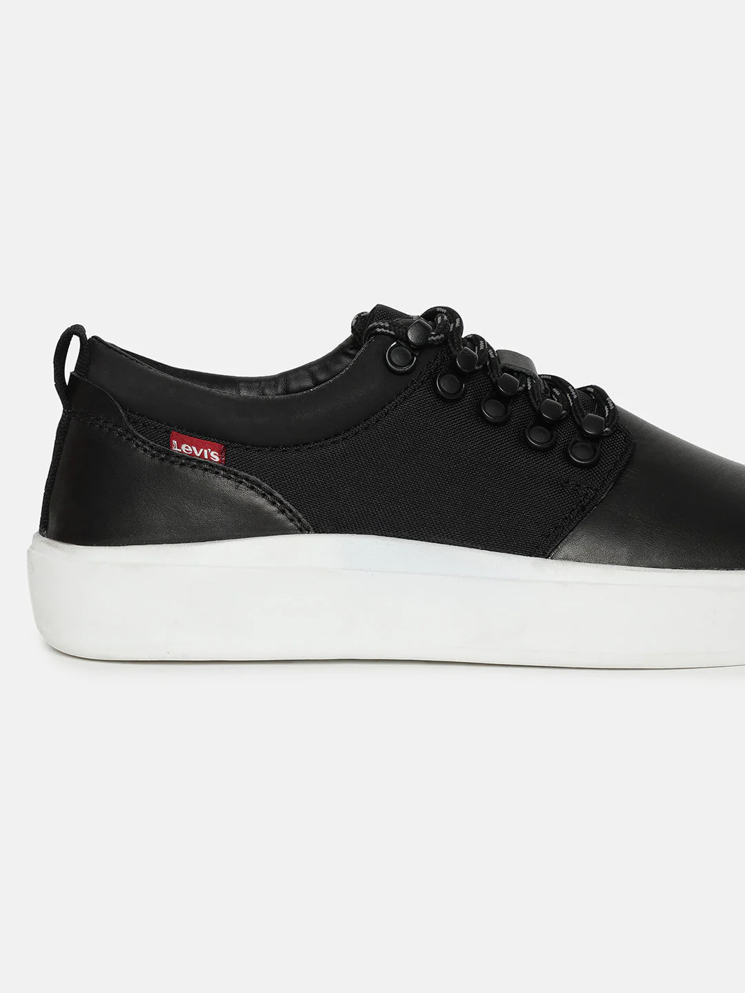 Men's Black Solid Shoes - Image 2