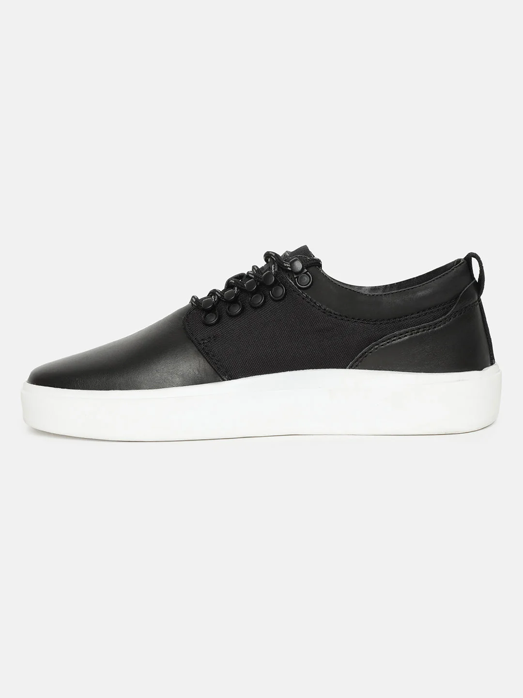 Men's Black Solid Shoes - Image 4