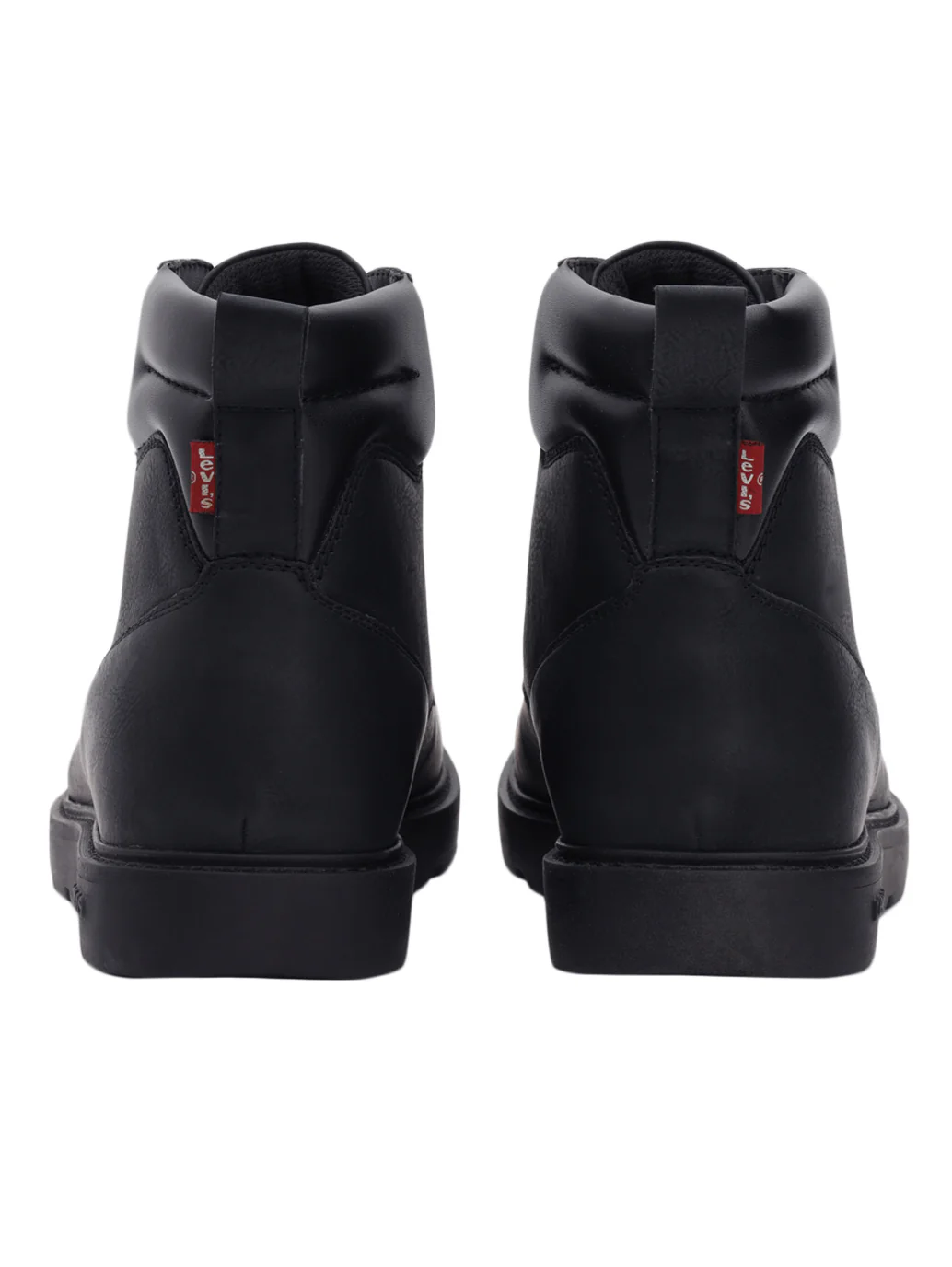 Men's Black Solid Boots - Image 5