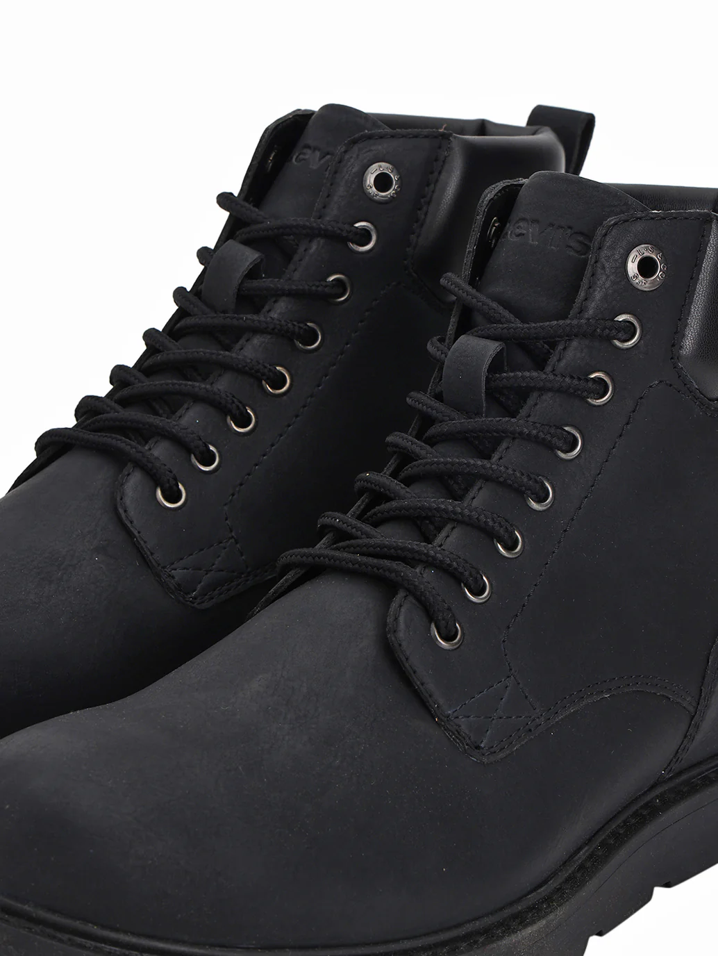 Men's Black Solid Boots - Image 6