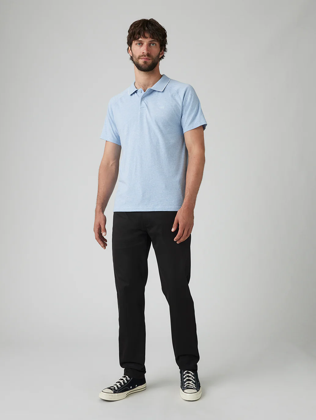 Men's Black Straight Fit Tech Pant - Image 2