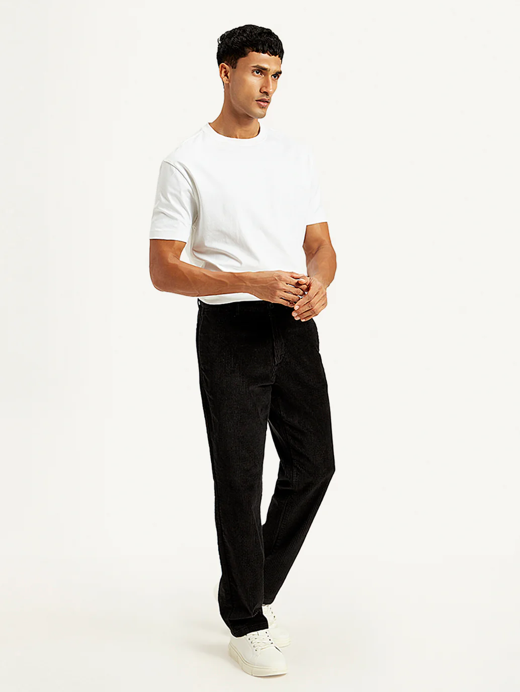 Men's Black Straight Fit Chinos - Image 6