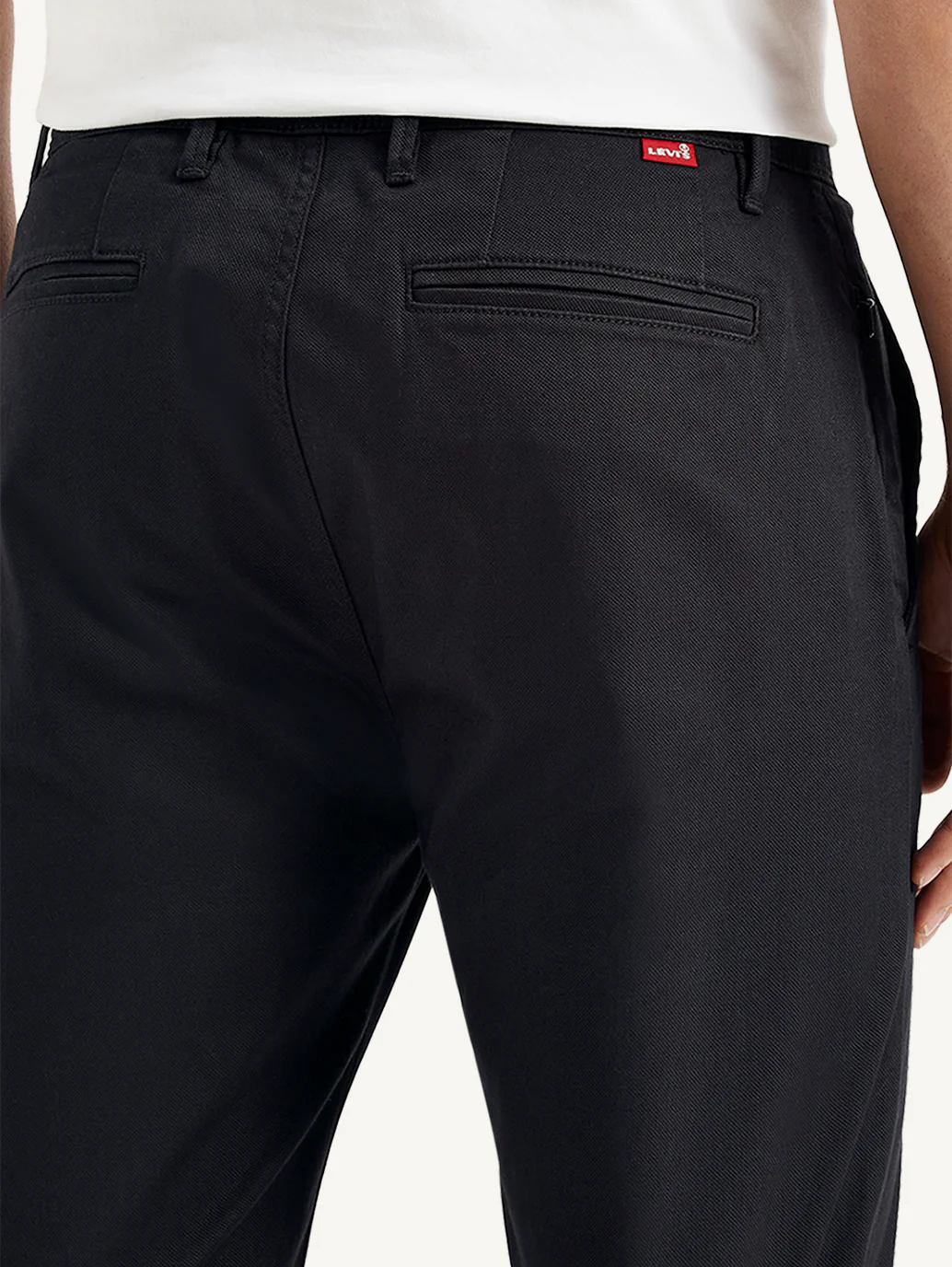 Men's Black Tapered Chinos - Image 4