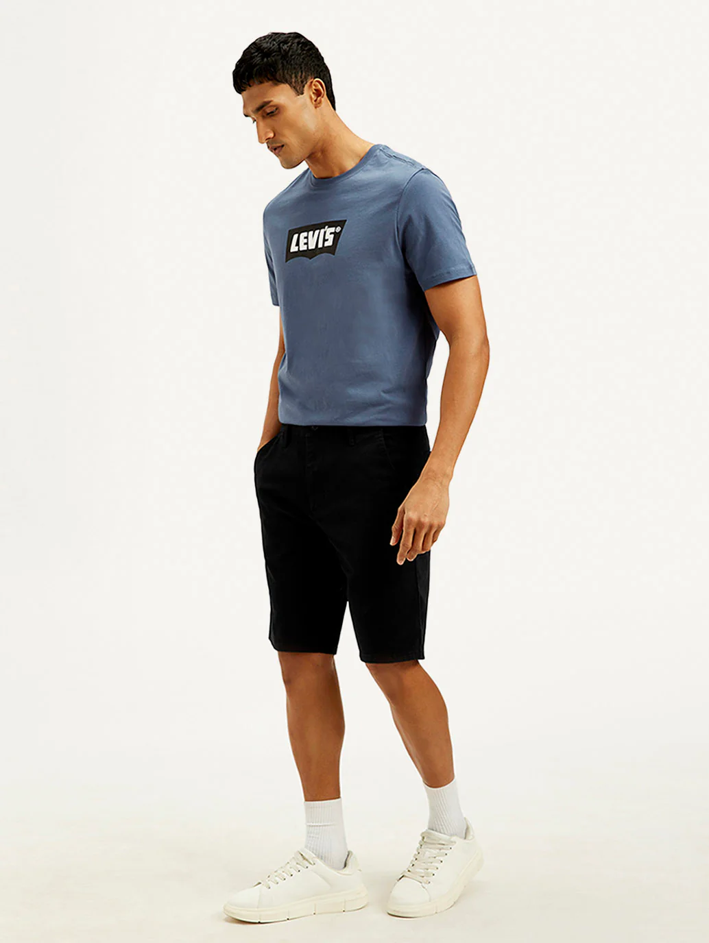 Men's Black Tapered Shorts - Image 5