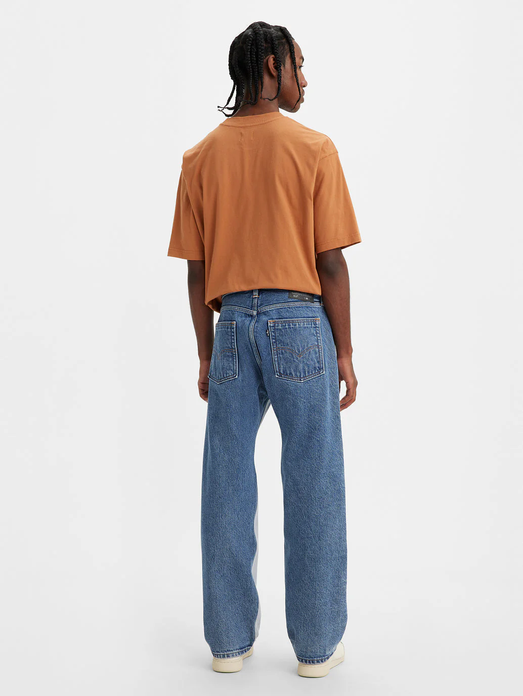 Men's Indigo Loose Fit Mid Rise Jeans - Image 3