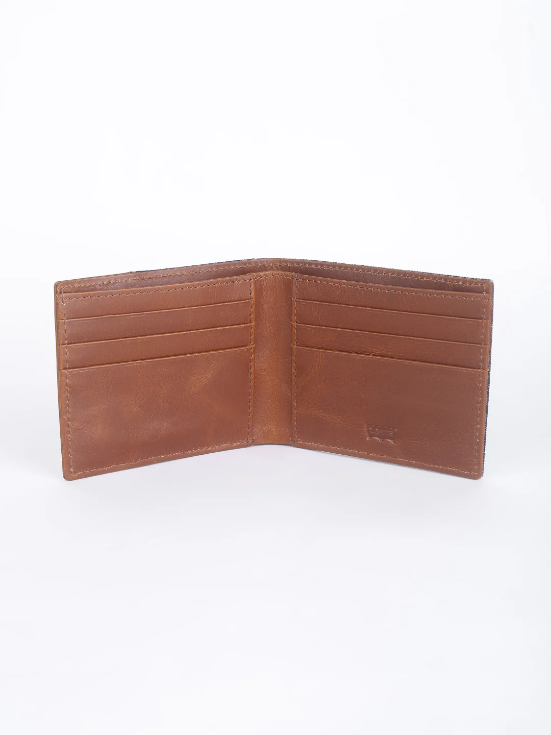 Men's Blue Colorblock Bi-Fold Wallet - Image 7