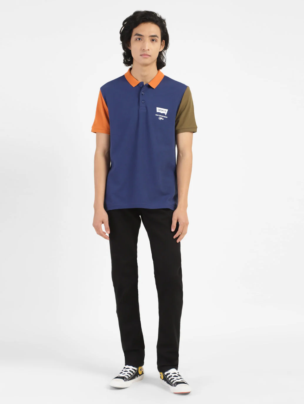 Men's Blue Polo Collar T-Shirt - Image 5