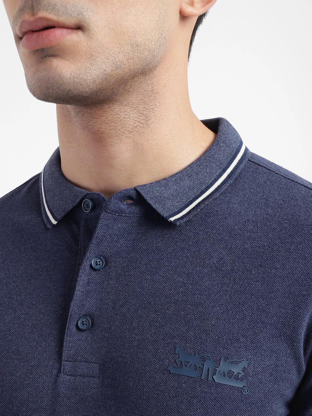 Men's Blue Polo T-Shirt - Image 5