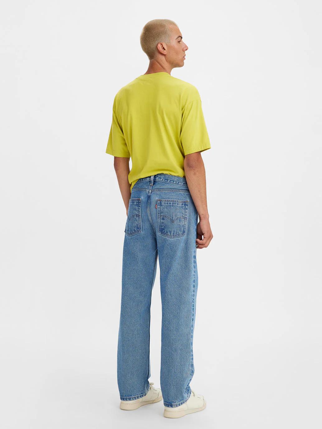 Men's Blue Loose Fit Mid Rise Jeans - Image 3