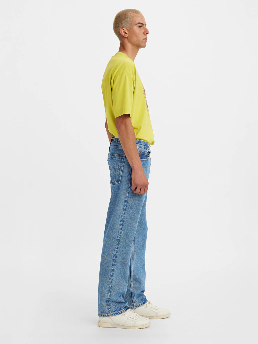 Men's Blue Loose Fit Mid Rise Jeans - Image 4