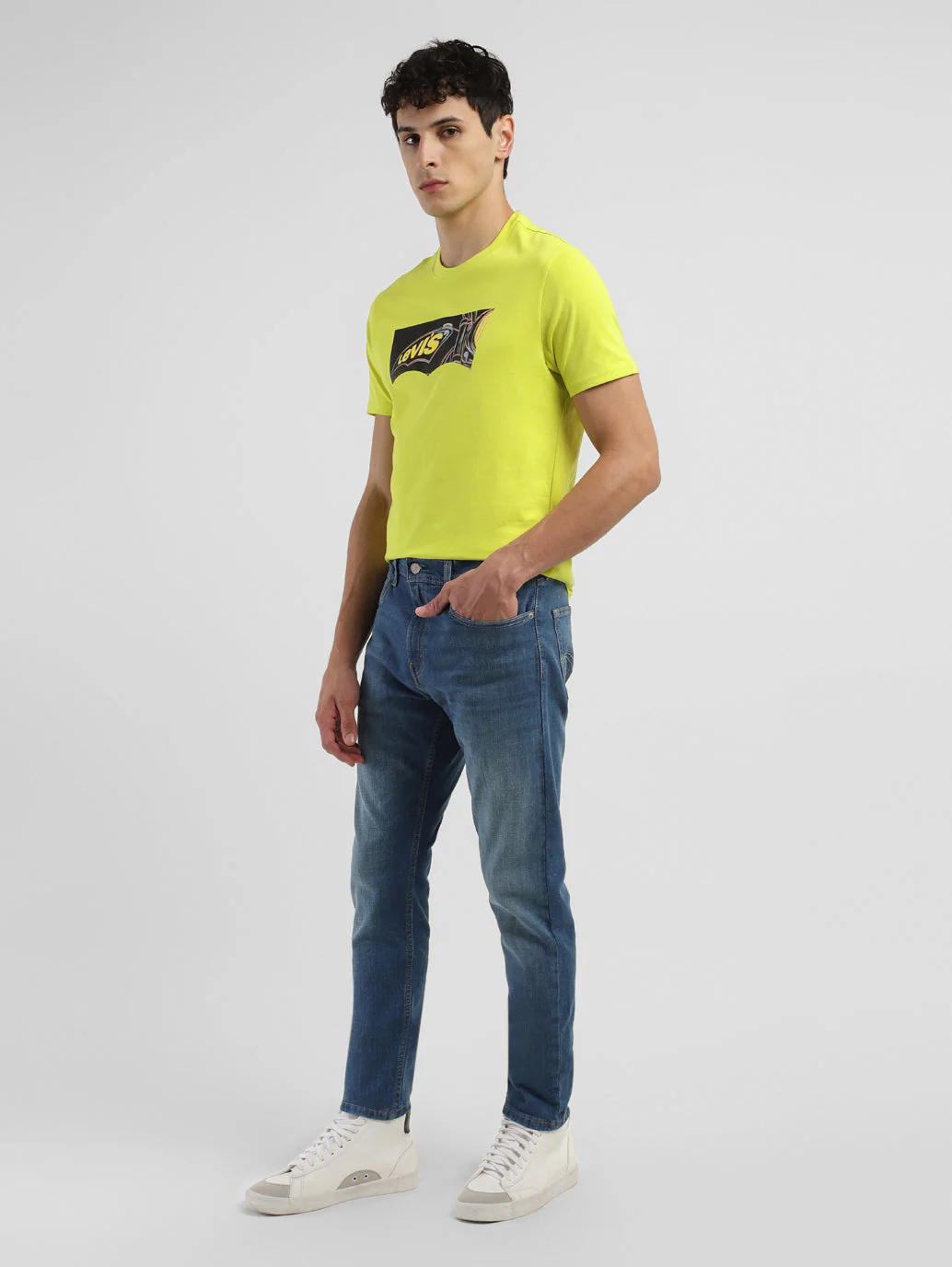 Men's 512 Indigo Slim Tapered Fit Mid Rise Jeans - Image 8