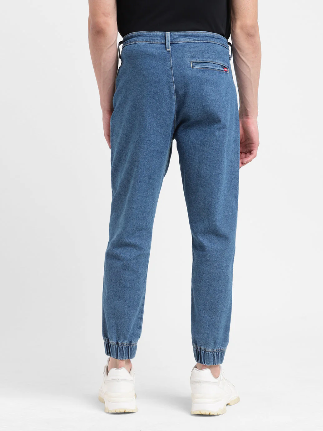 Men's Blue Regular Fit Joggers - Image 3