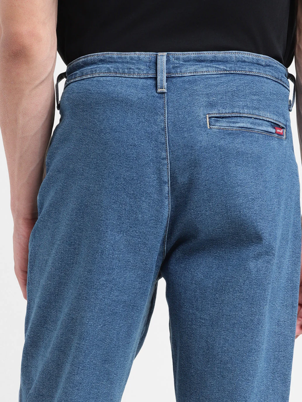 Men's Blue Regular Fit Joggers - Image 5